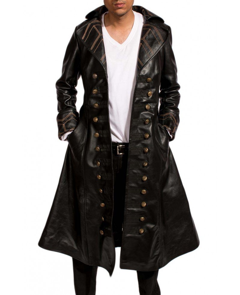 mens goat fur coat