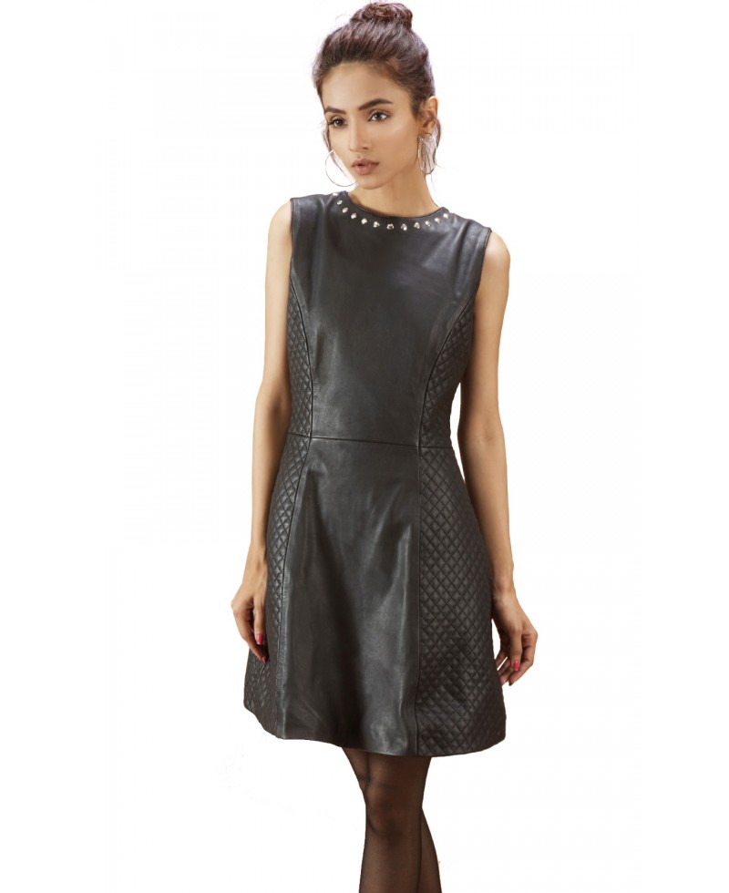 frame leather dress