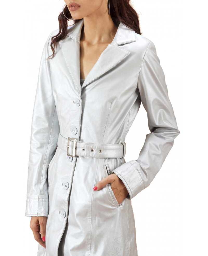 silver coat pant