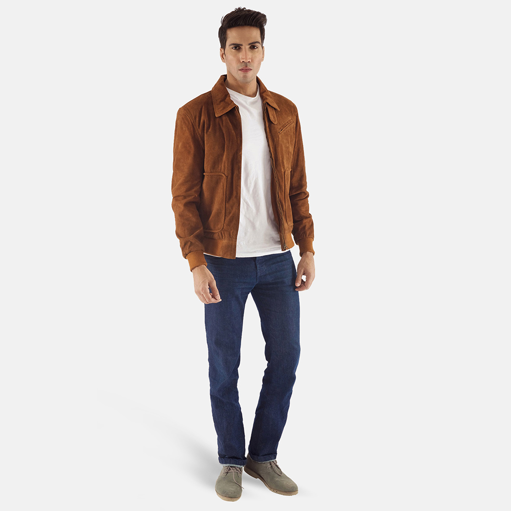 Tomchi Tan Suede Leather Jacket Jackets Maker Tomchi Tan Suede Leather Jacket