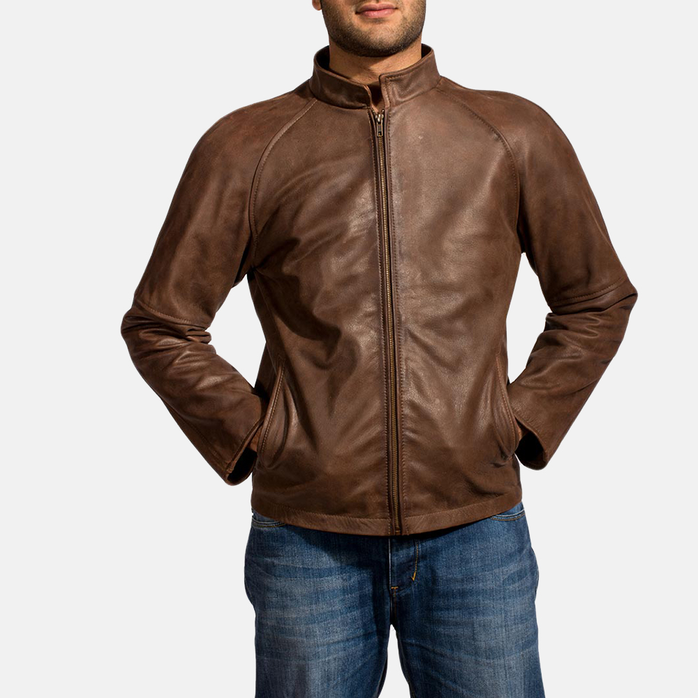 Wilding Brown Leather Jacket Jackets Maker Wilding Brown Leather Jacket