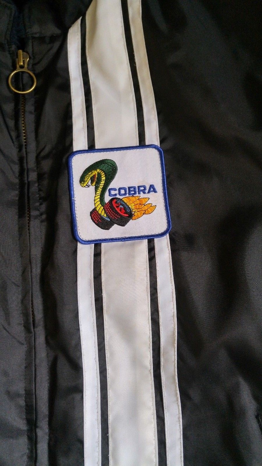 Vintage Style Ford Mustang Cobra Stripe Jacket Jackets Maker