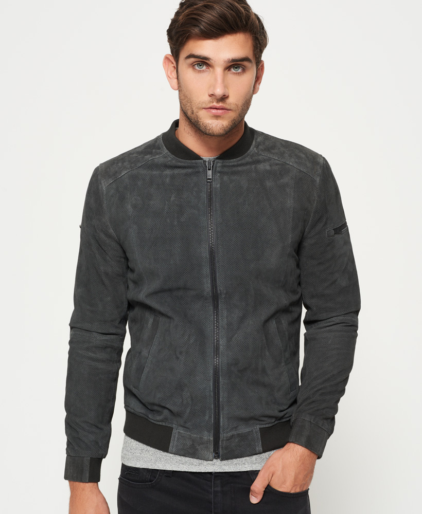 dark grey suede jacket
