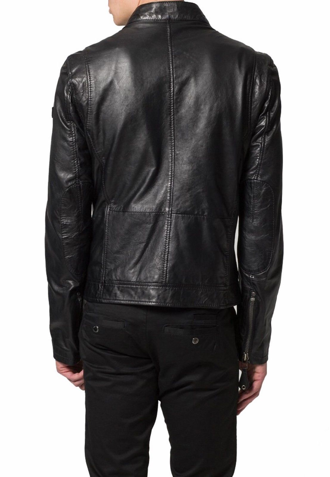 MEN FASHION BLACK LEATHER JACKET Jackets Maker
