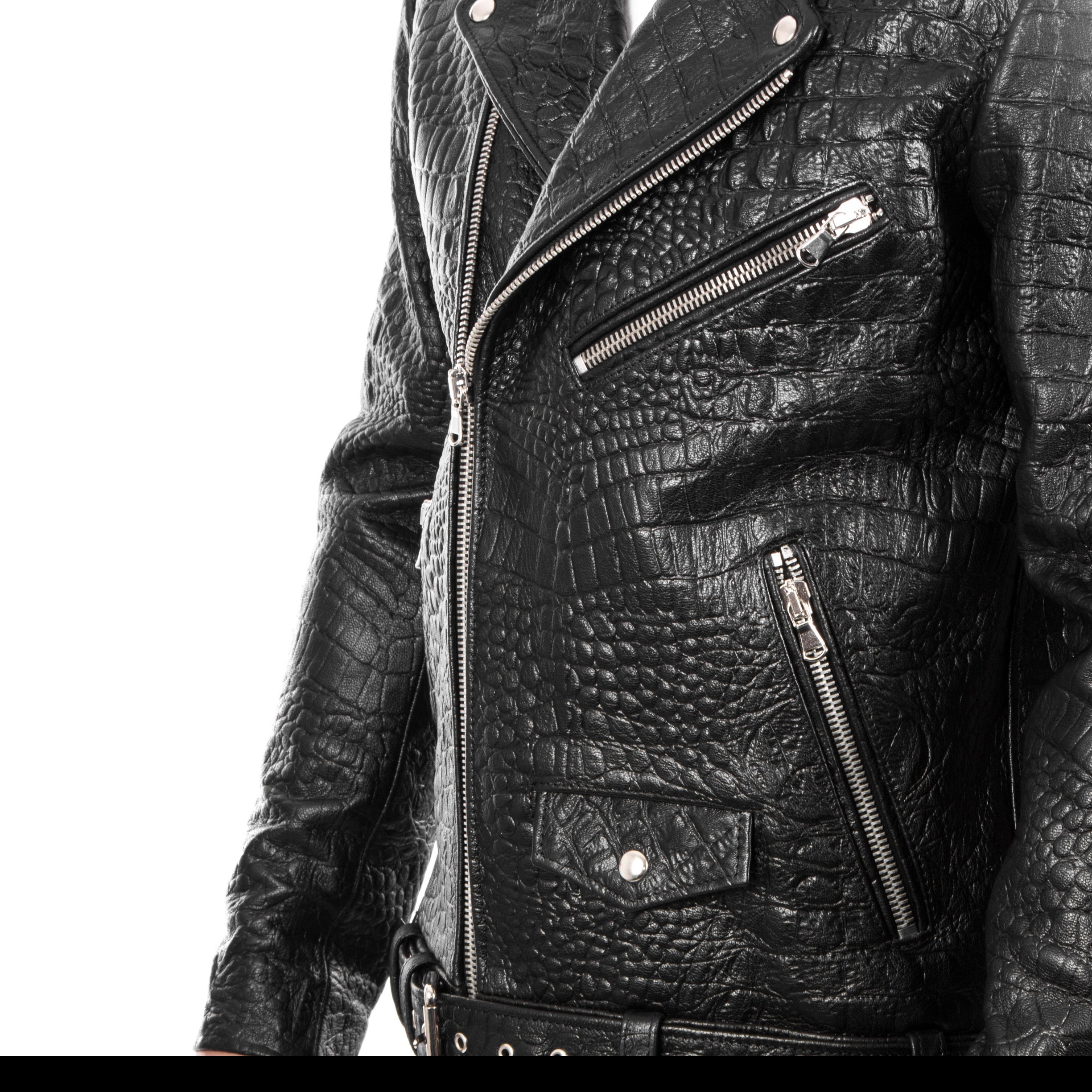 patent leather motorcycle jacket