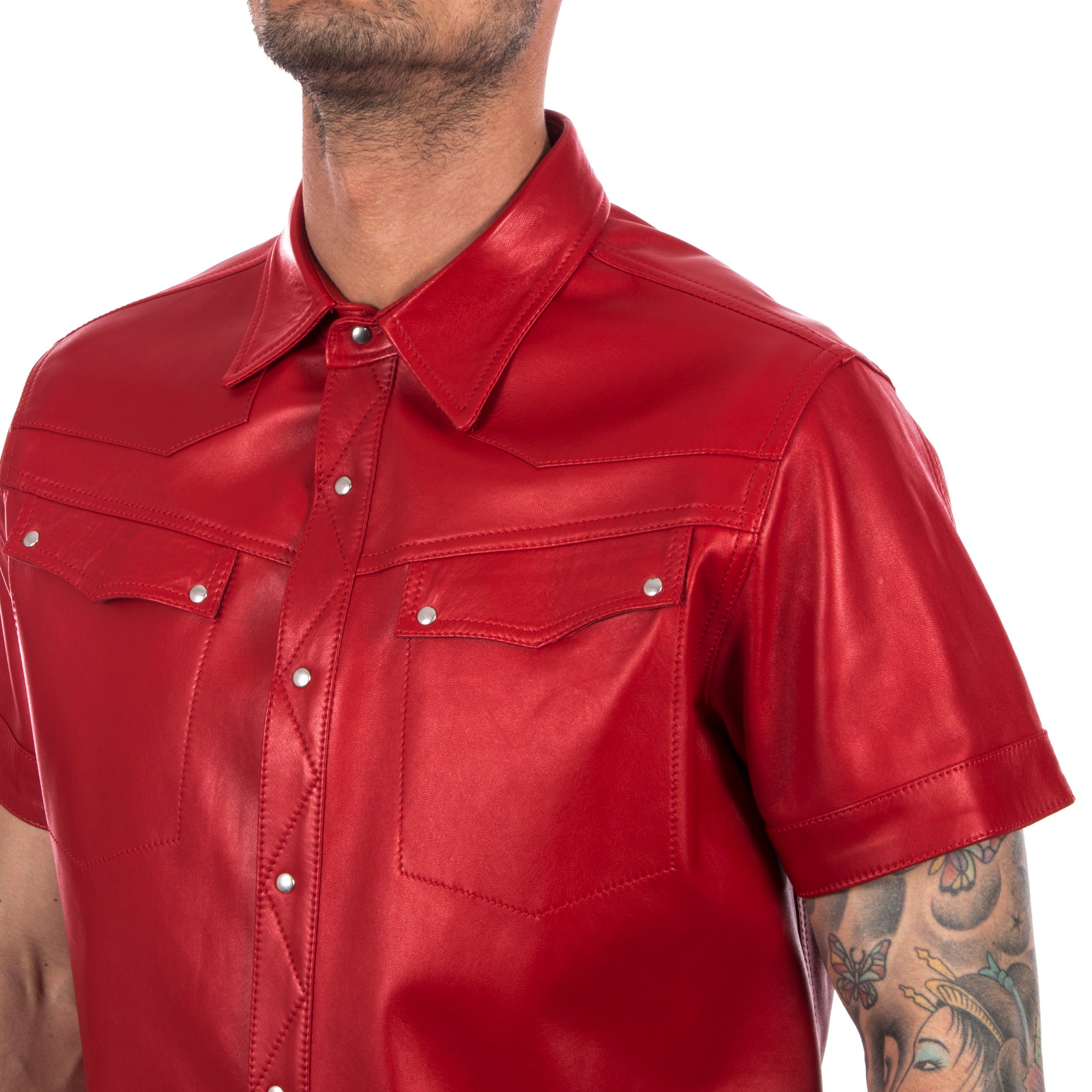 styling a leather shirt