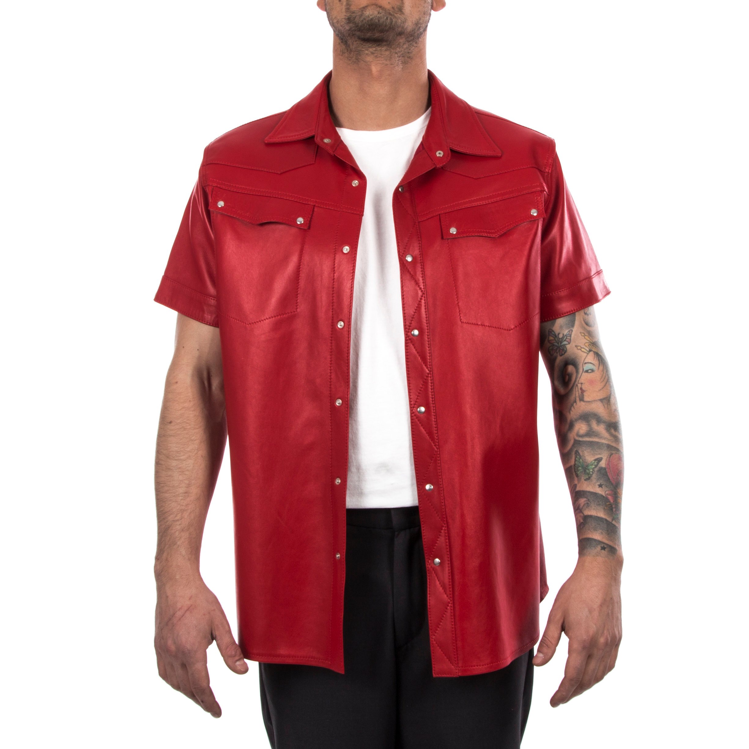 styling a leather shirt