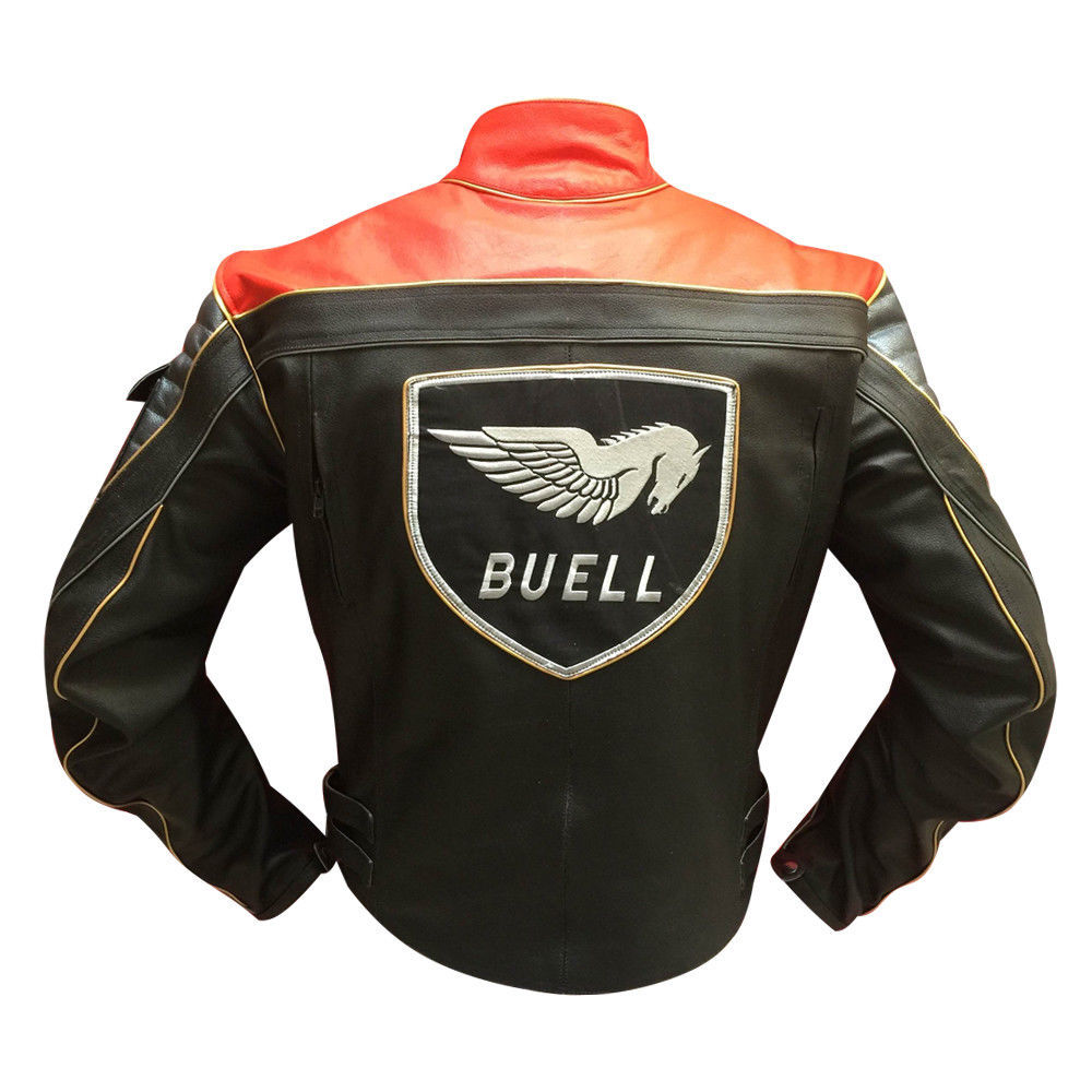 Men Buell Motorcycle Leather Jacket - Jackets Maker