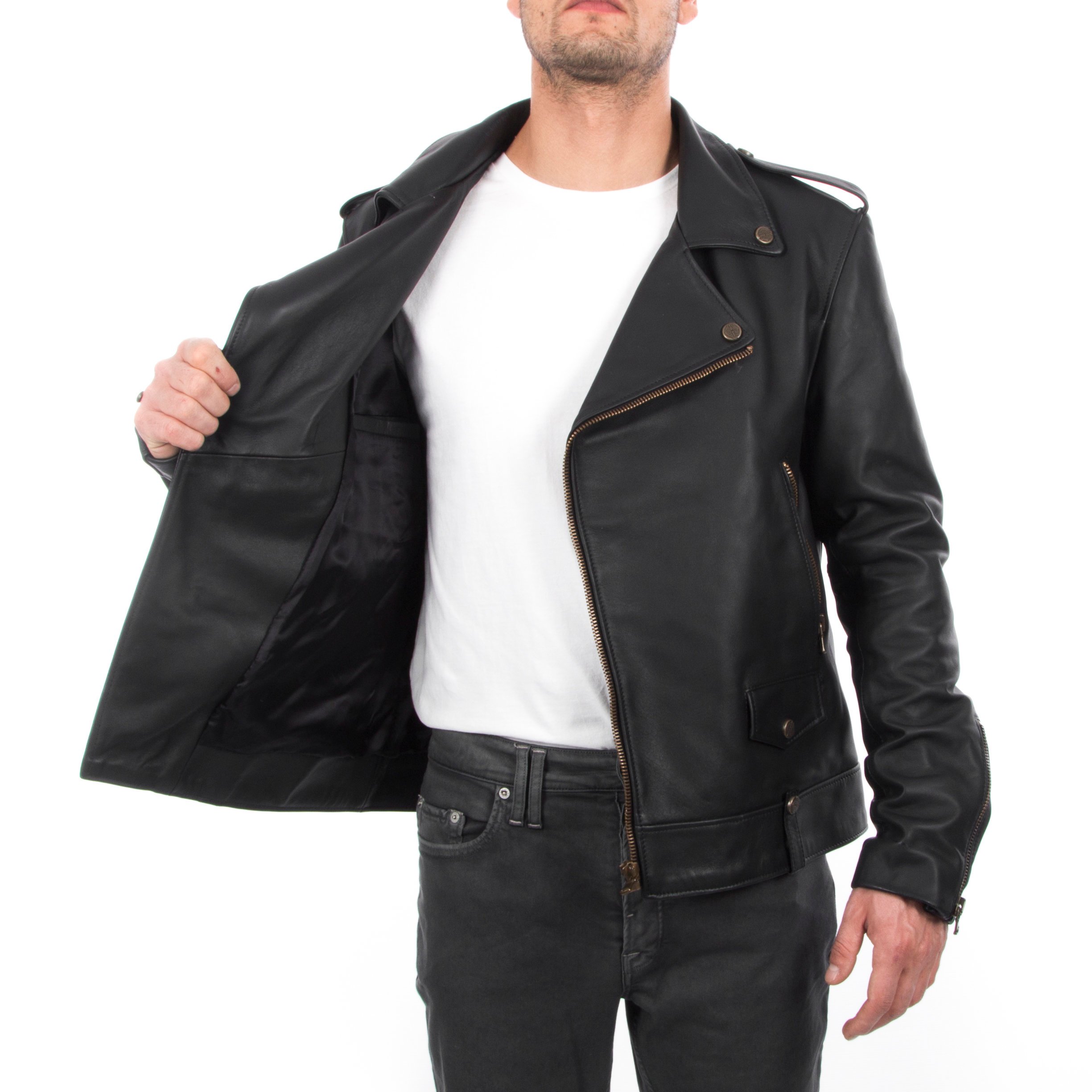 Brass Hardware Biker Jacket Jackets Maker Brass Hardware Biker Jacket