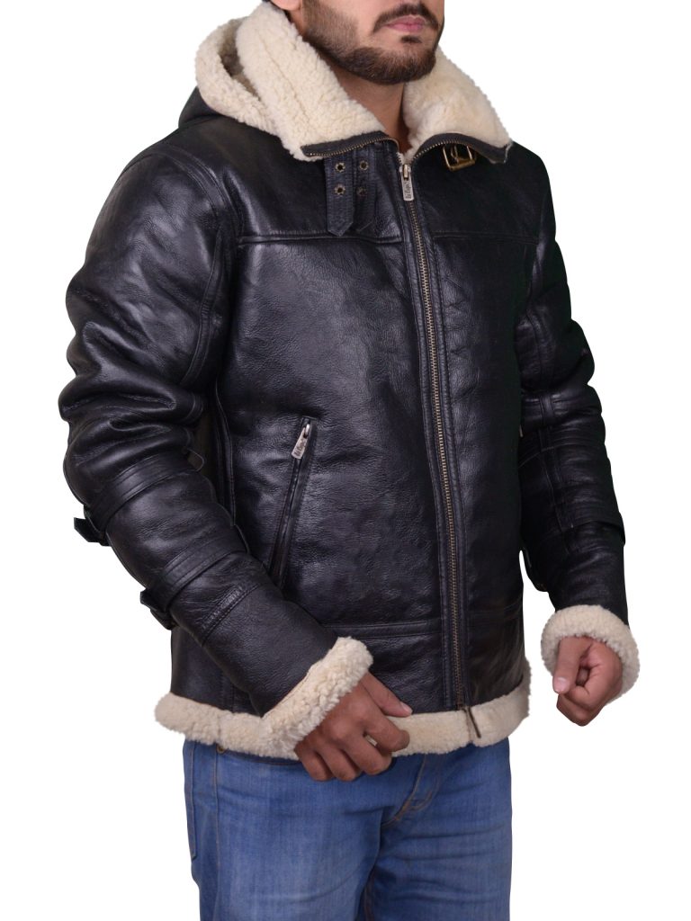 B3 BOMBER SHEEPSKIN SHEARLING JACKET - Jackets Maker