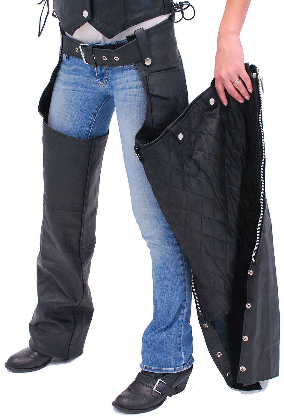 Classic Motorcycle Chaps Zip Out Linings Special - Jackets Maker