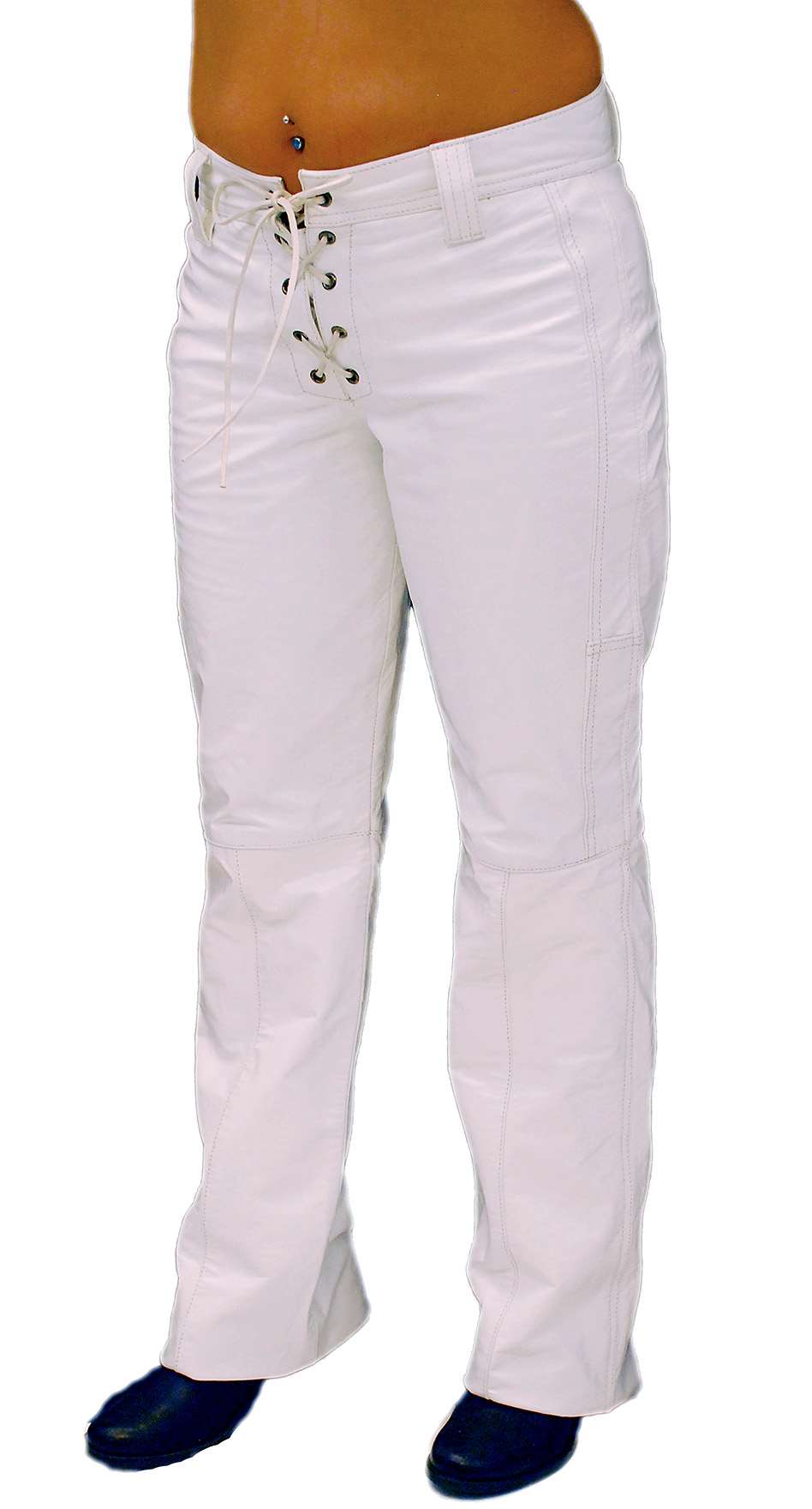 white leather pants mens