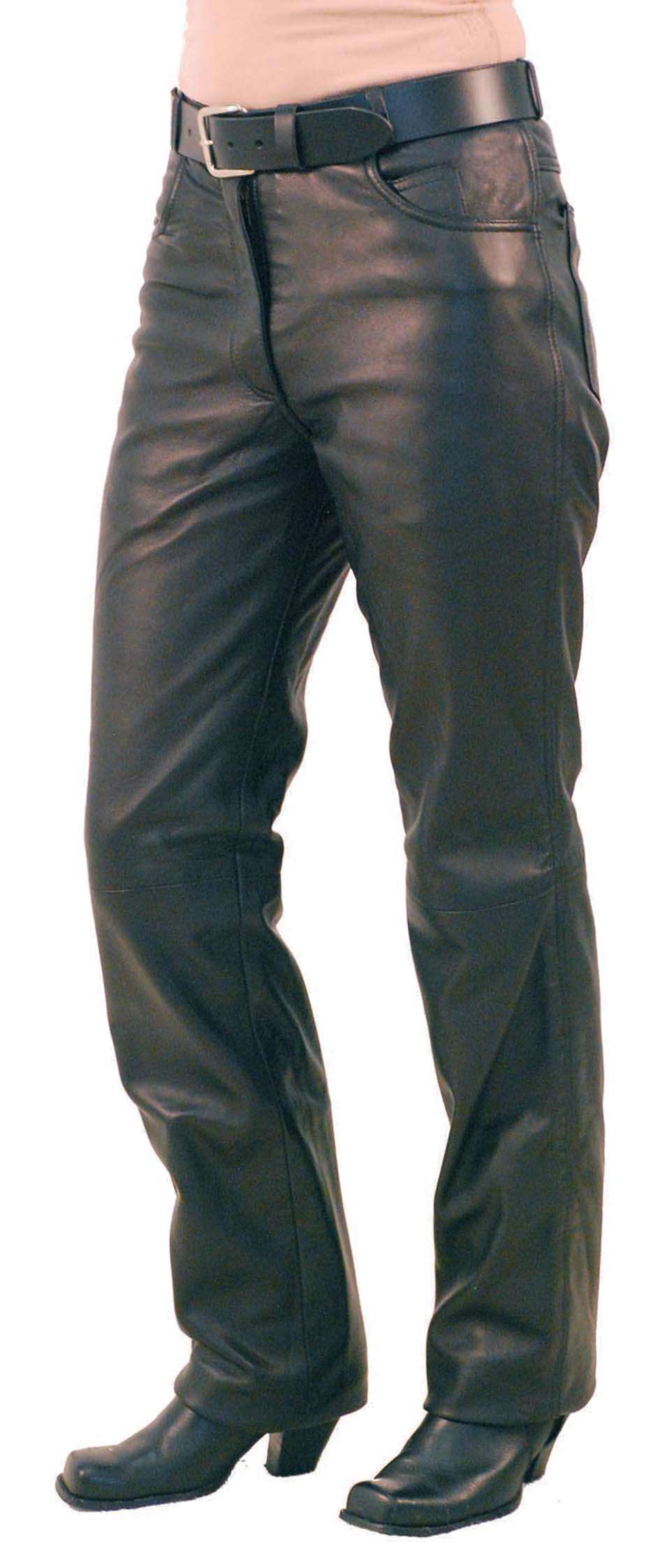 women's lambskin leather pants