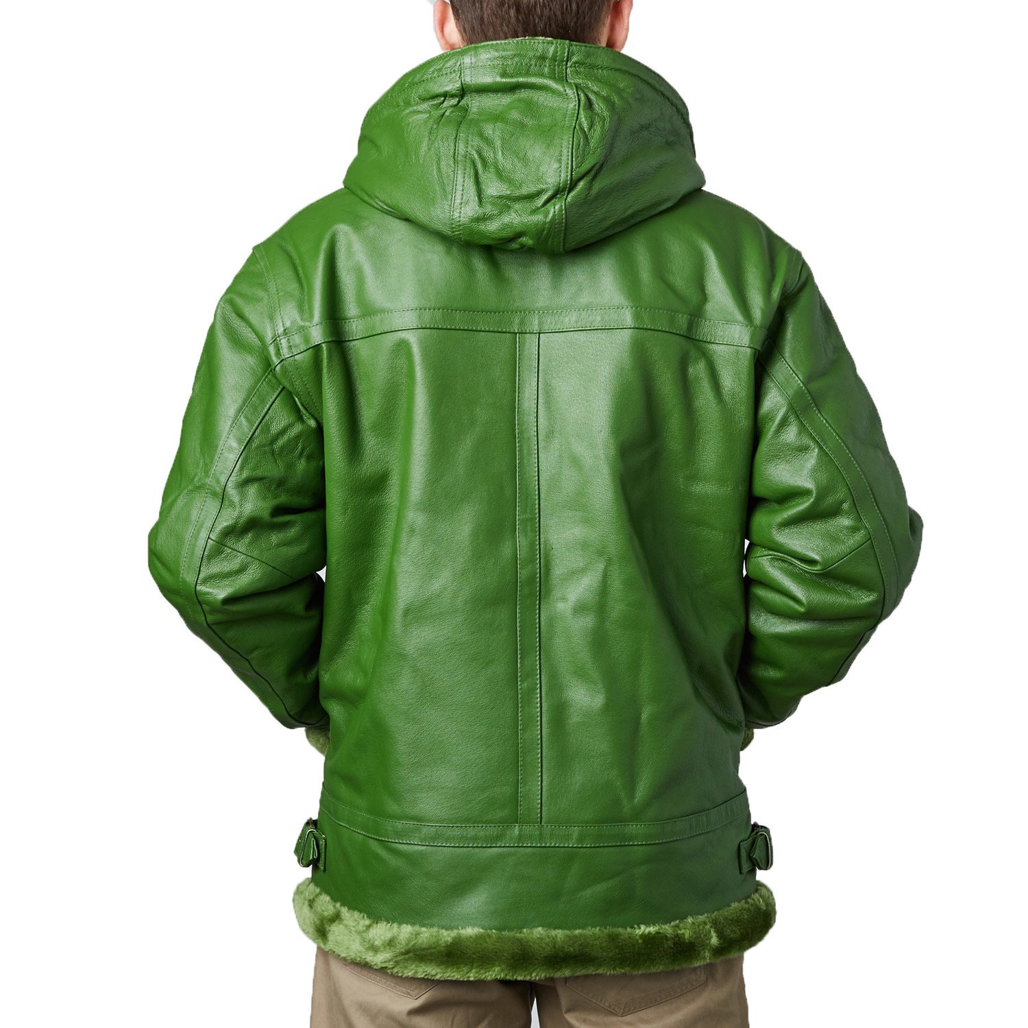 Men/'s genuine pig napa suede leather Zip up bomber Jacket ~~~
