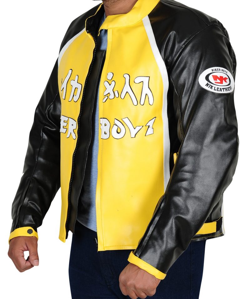 Biker Boyz Derek Luke Yellow Motorcycle Jacket - Jackets Maker