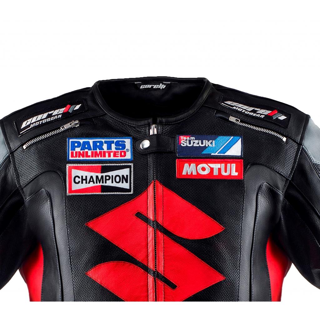 Suzuki Black Motorcycle Racing Leather Jacket - Jackets Maker