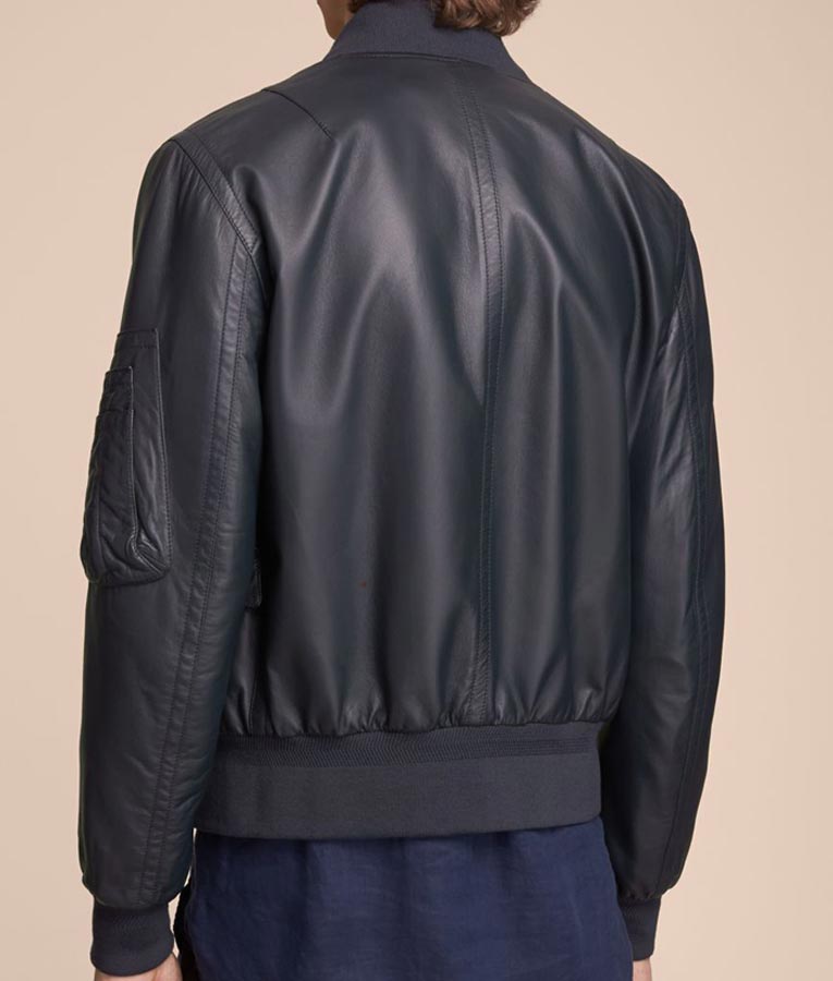 Mens Multi Pockets Black Bomber Flight Jacket - Jackets Maker