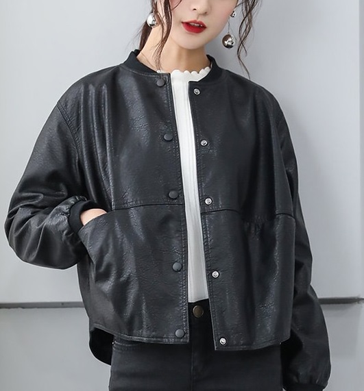 soft black leather jacket