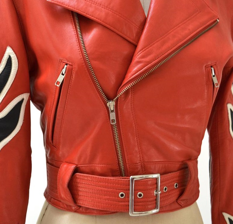 Vintage Leather Motorcycle Jacket With Red Black Flames Jackets Maker - Vintage Flame Leather Jacket Vintage Leather Motorcycle Jacket With Red Black Flames Jackets Maker - Vintage Flame Leather Jacket