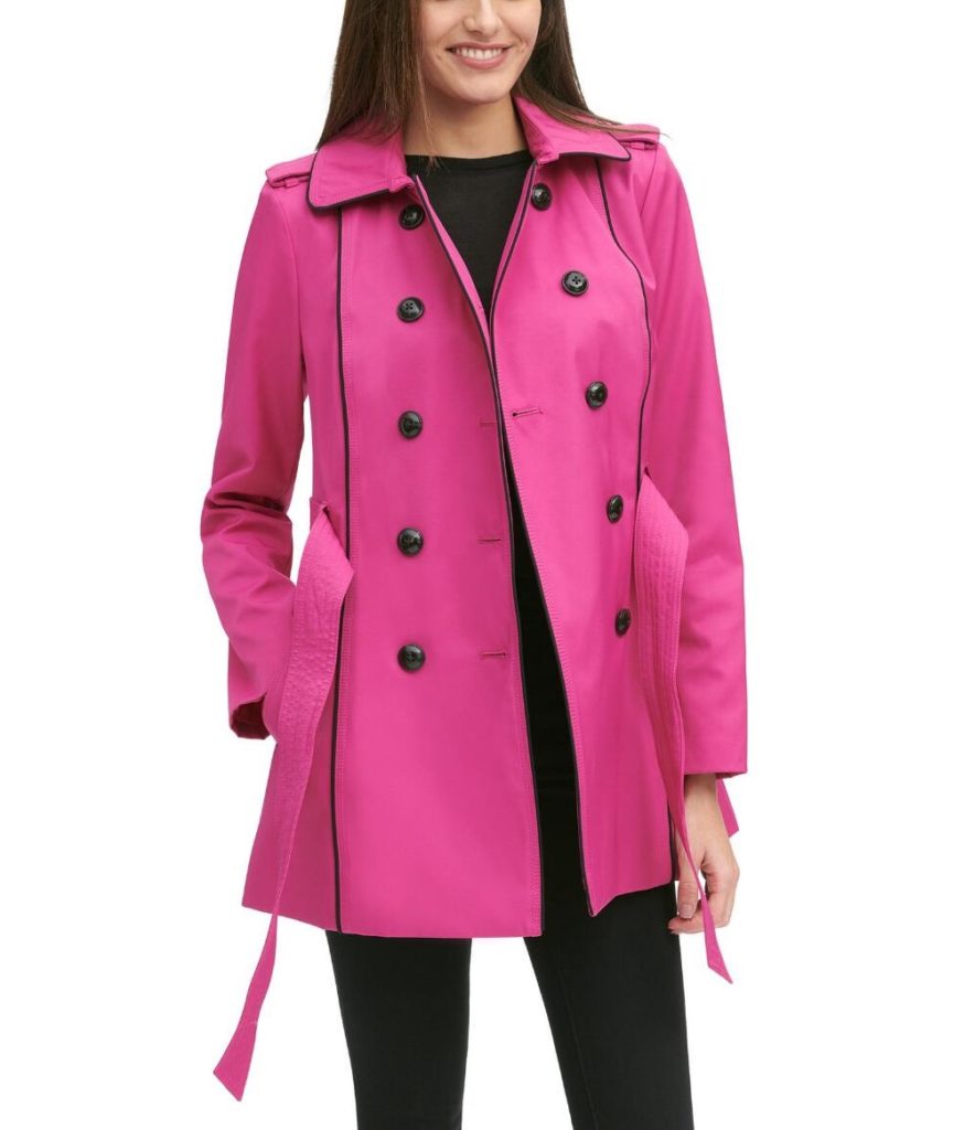 hot pink coat plus size