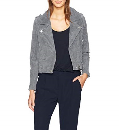 womans grey jacket