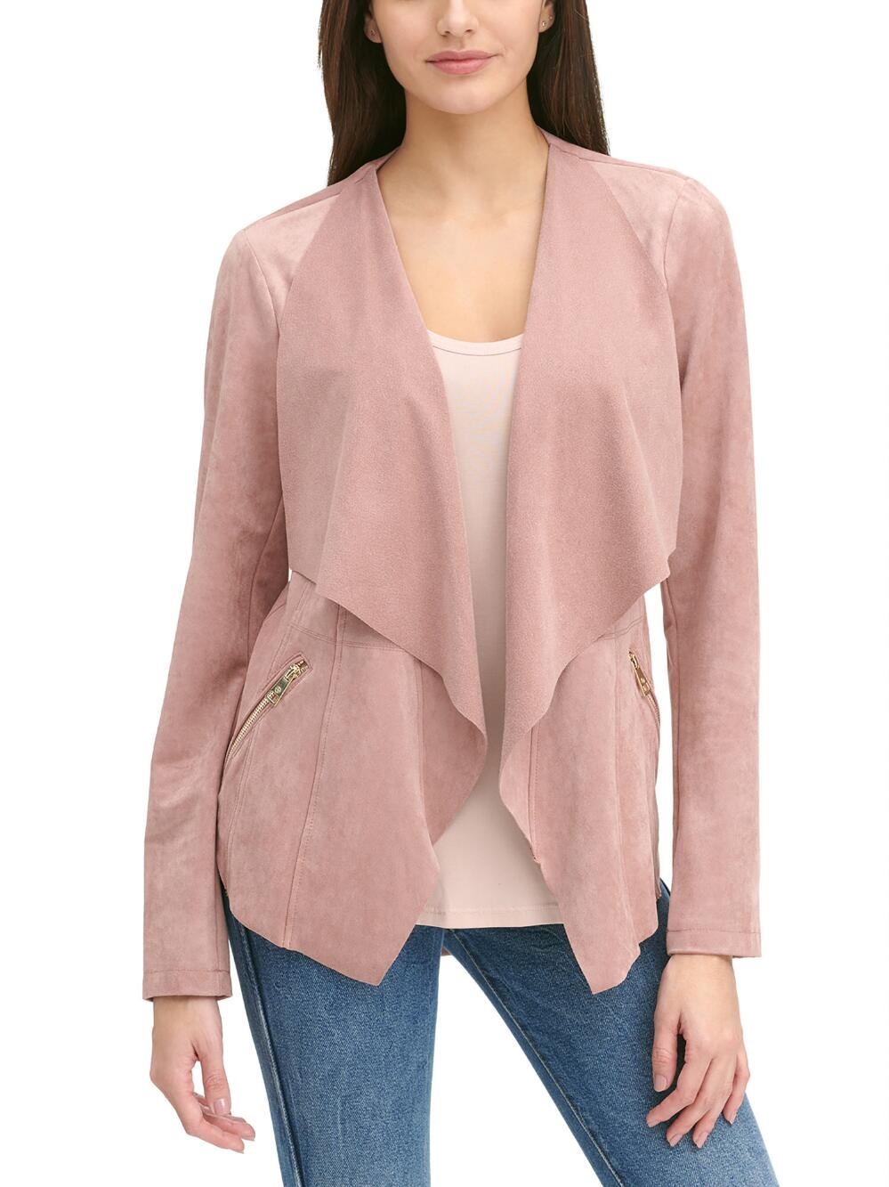 suede blazer womens