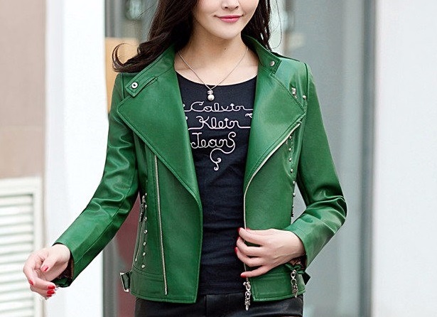 women's green jacket