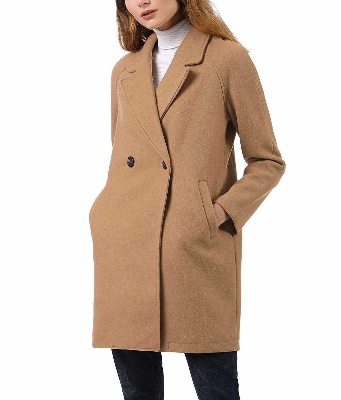 khaki overcoat women's