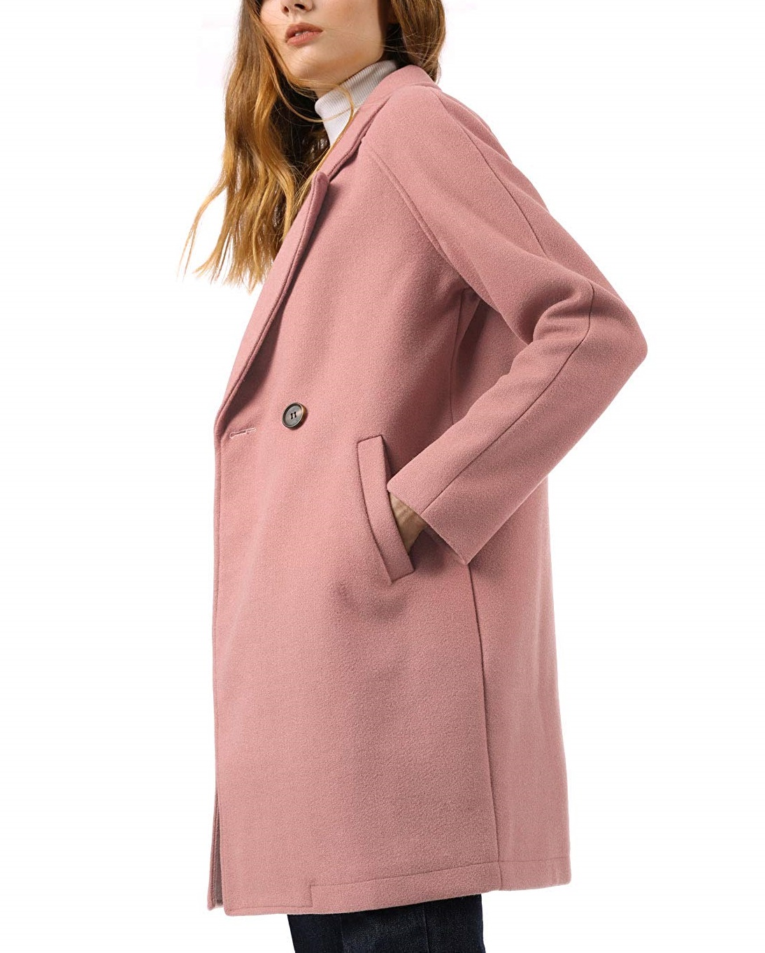 rose wool coat