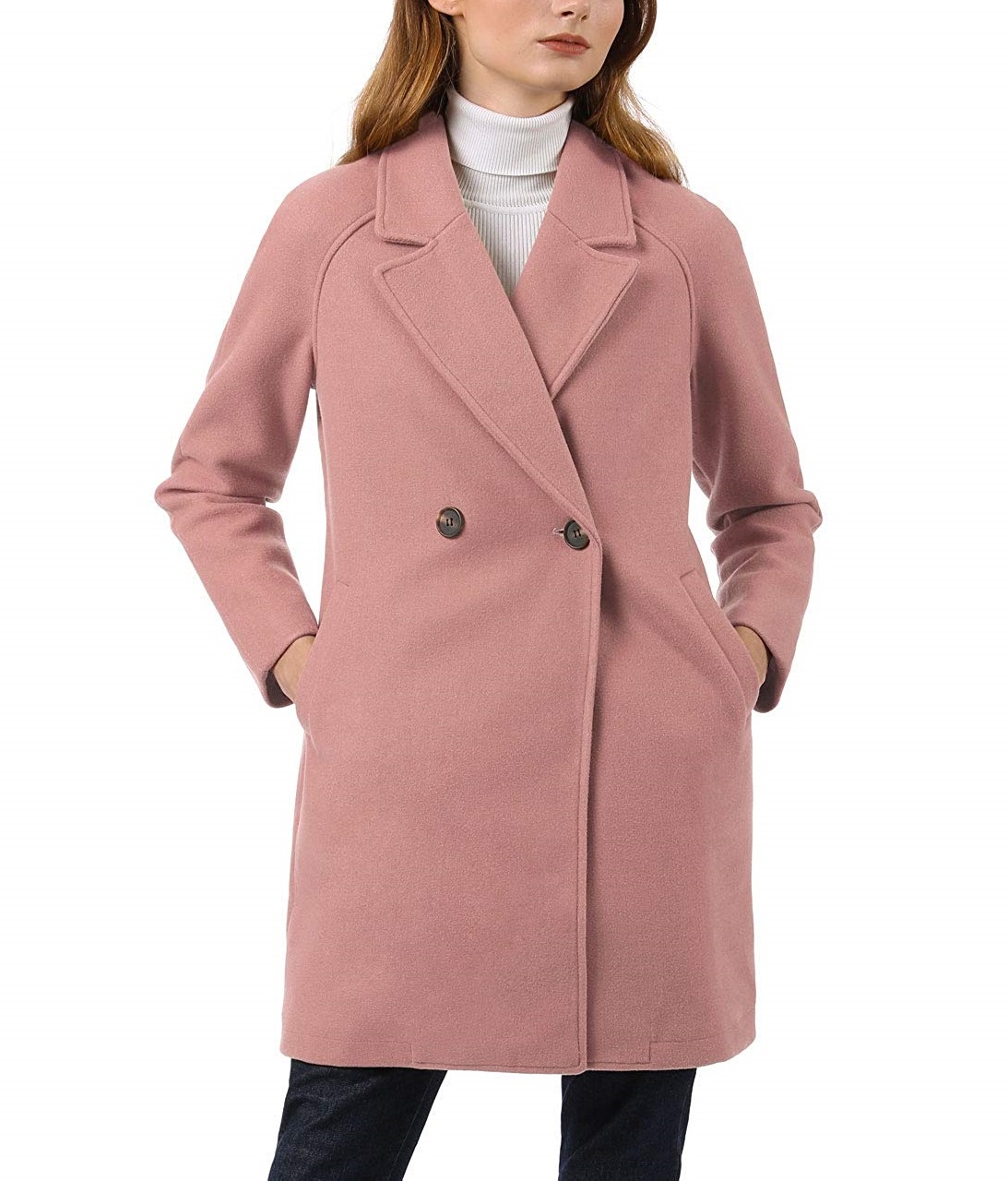 rose wool coat