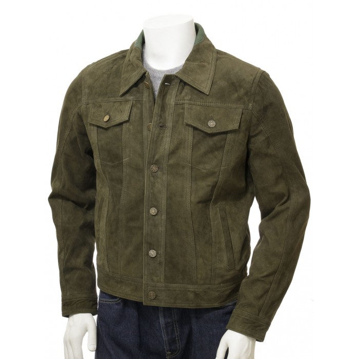 olive green coat mens