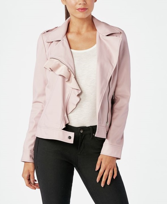 pink ruffle jacket