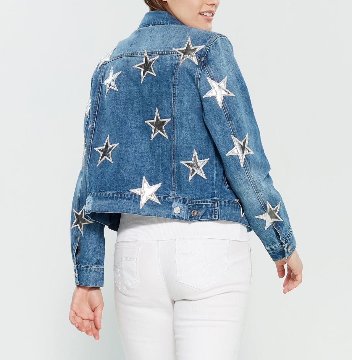 jean jacket with stars