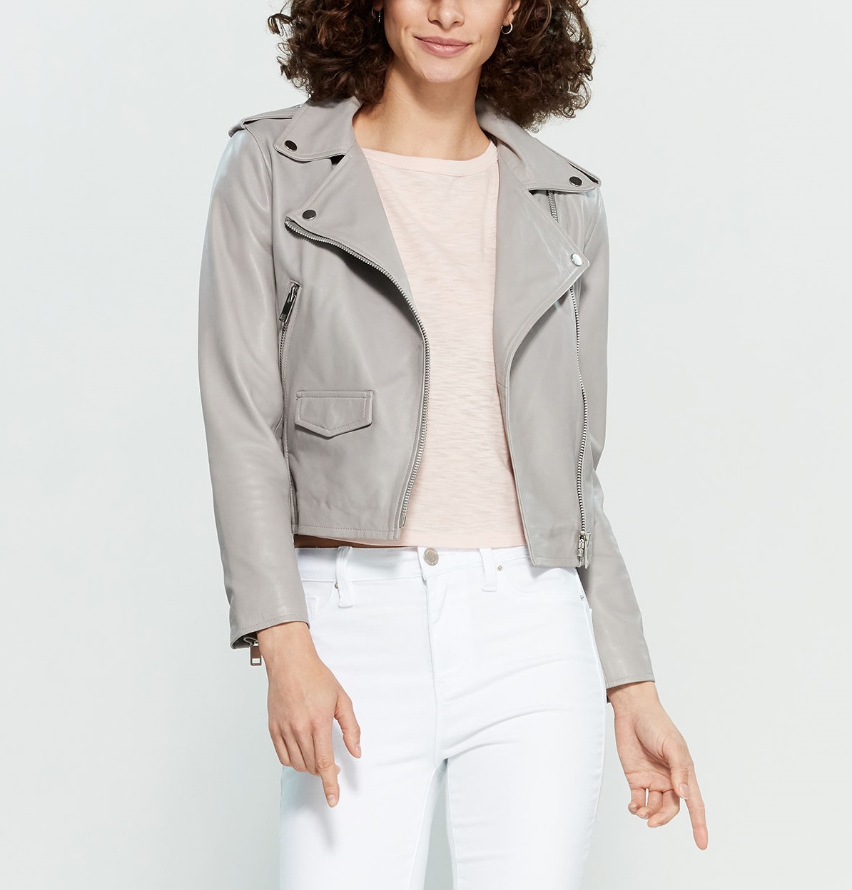 Grey moto jacket Clearance