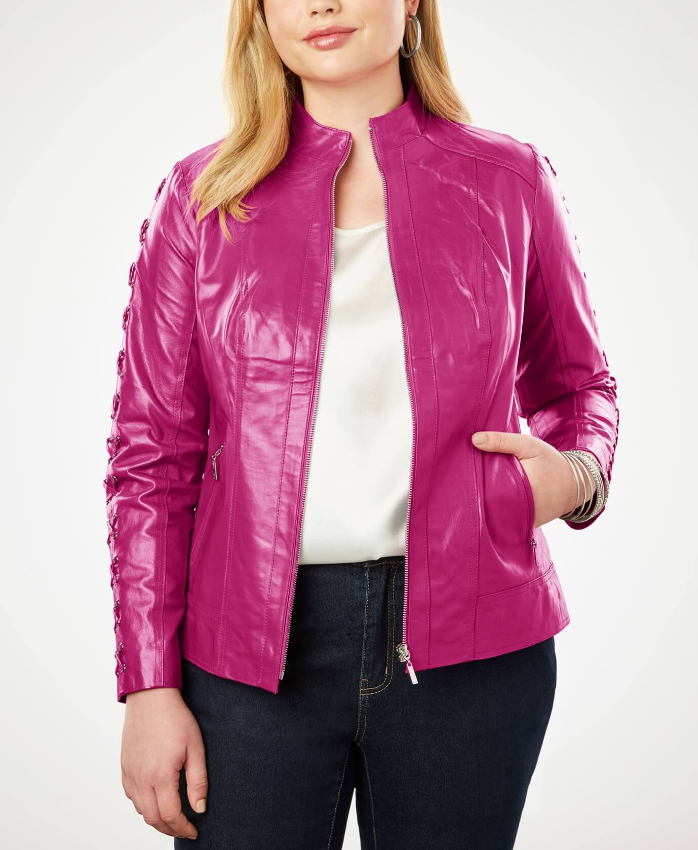 pink jacket and pants