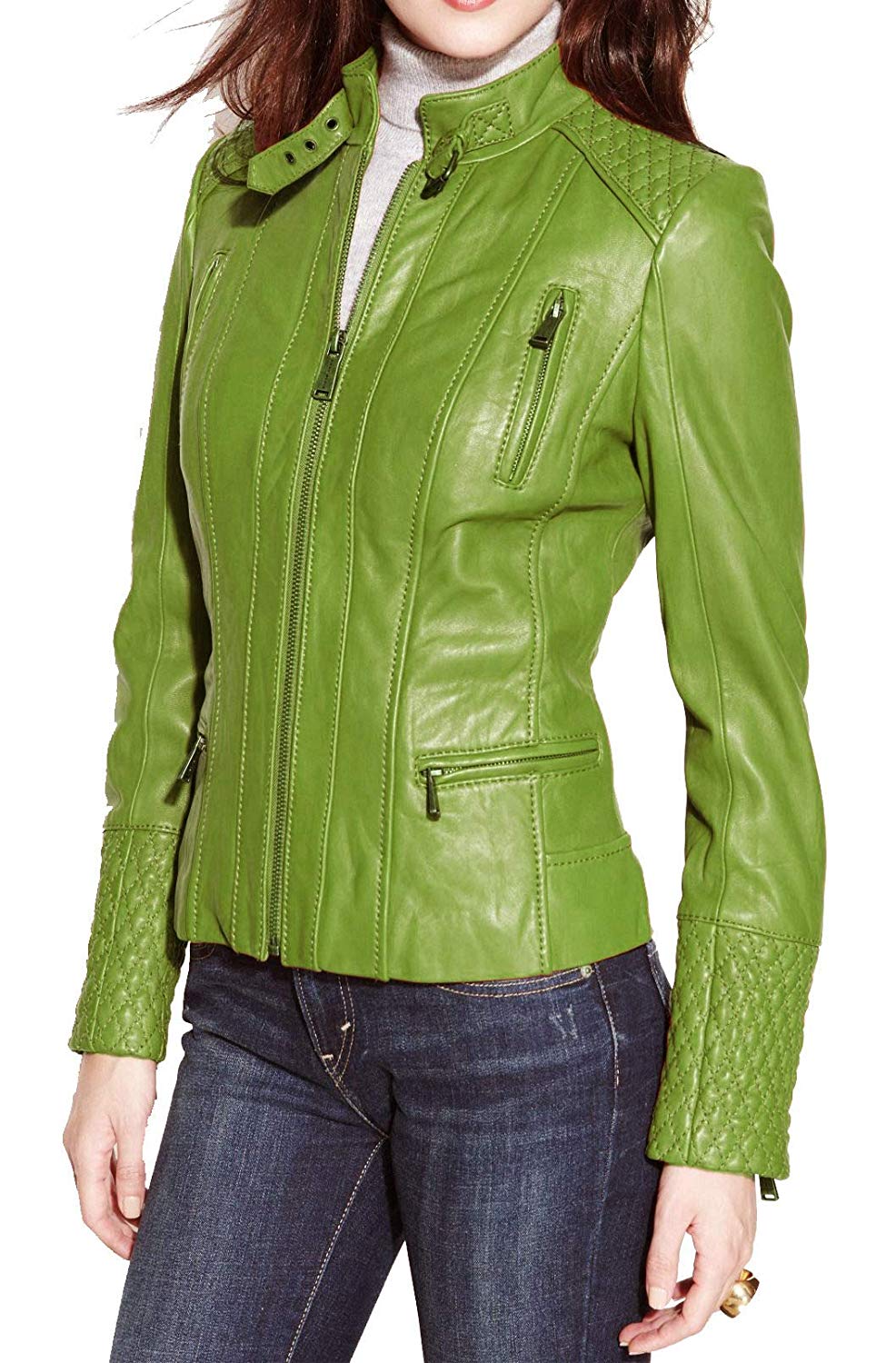 lime green coat women's