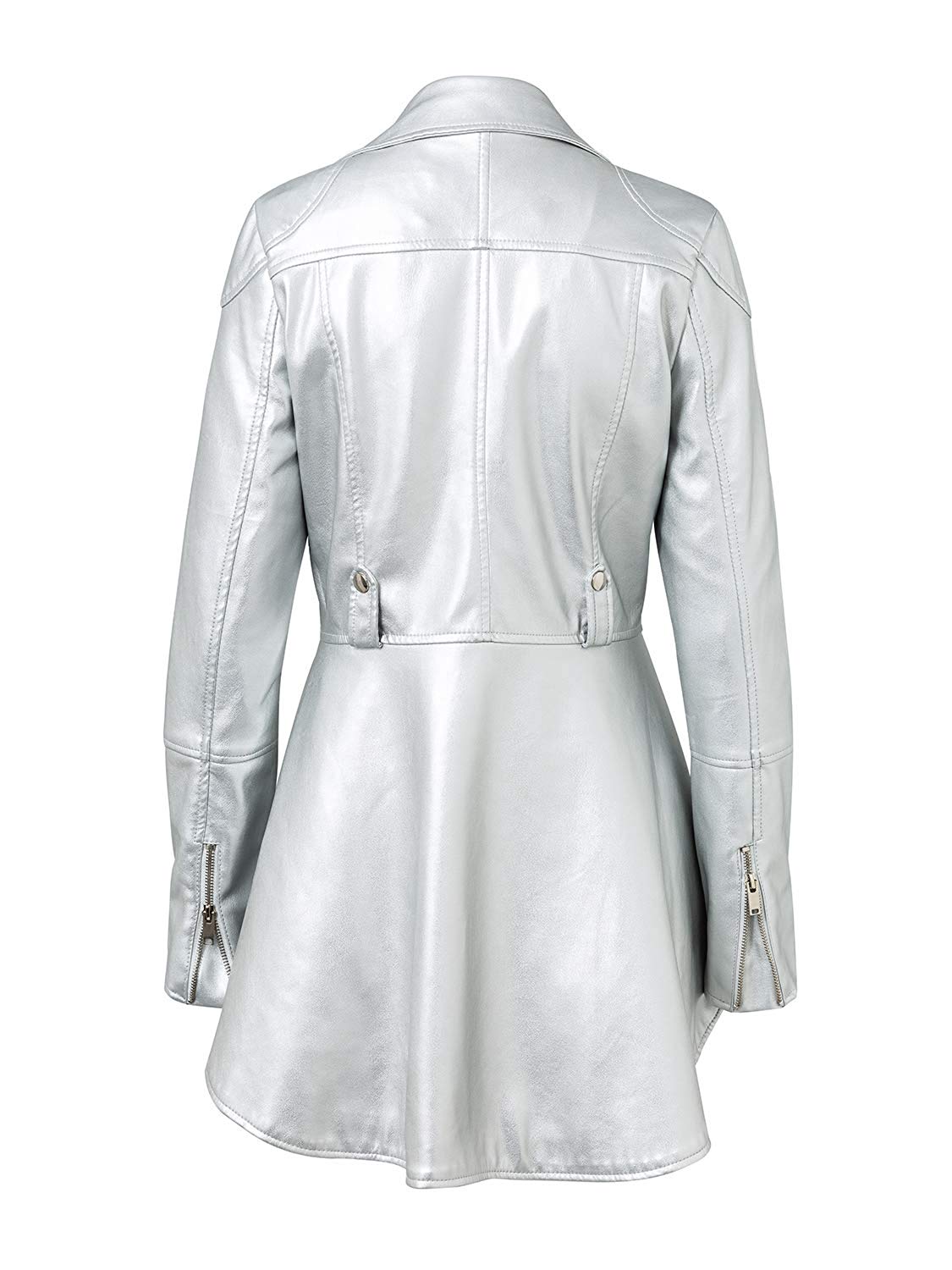 silver metallic womens jacket