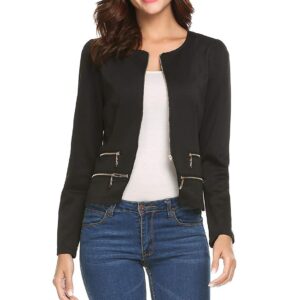 short black jacket womens