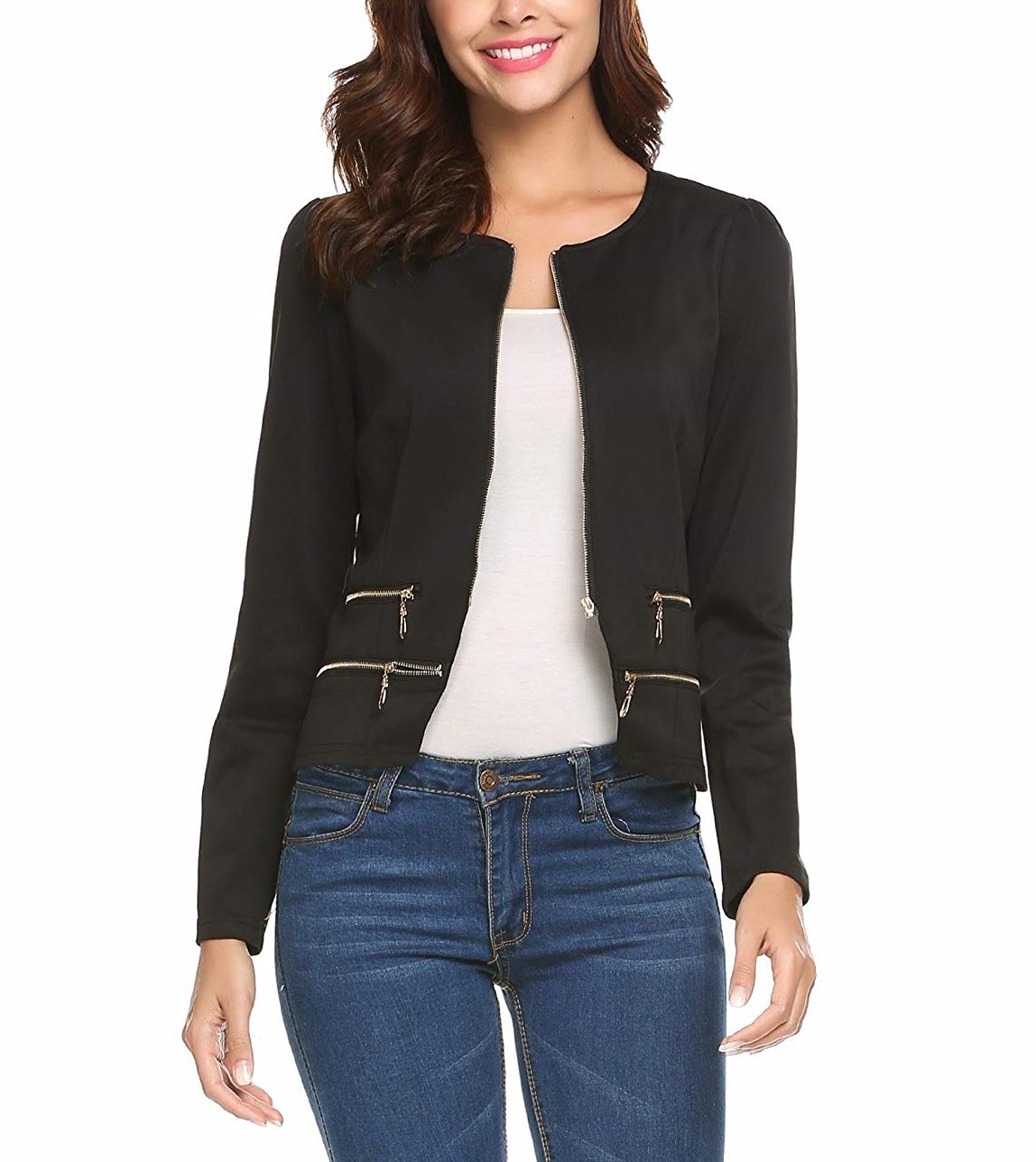 short black blazer