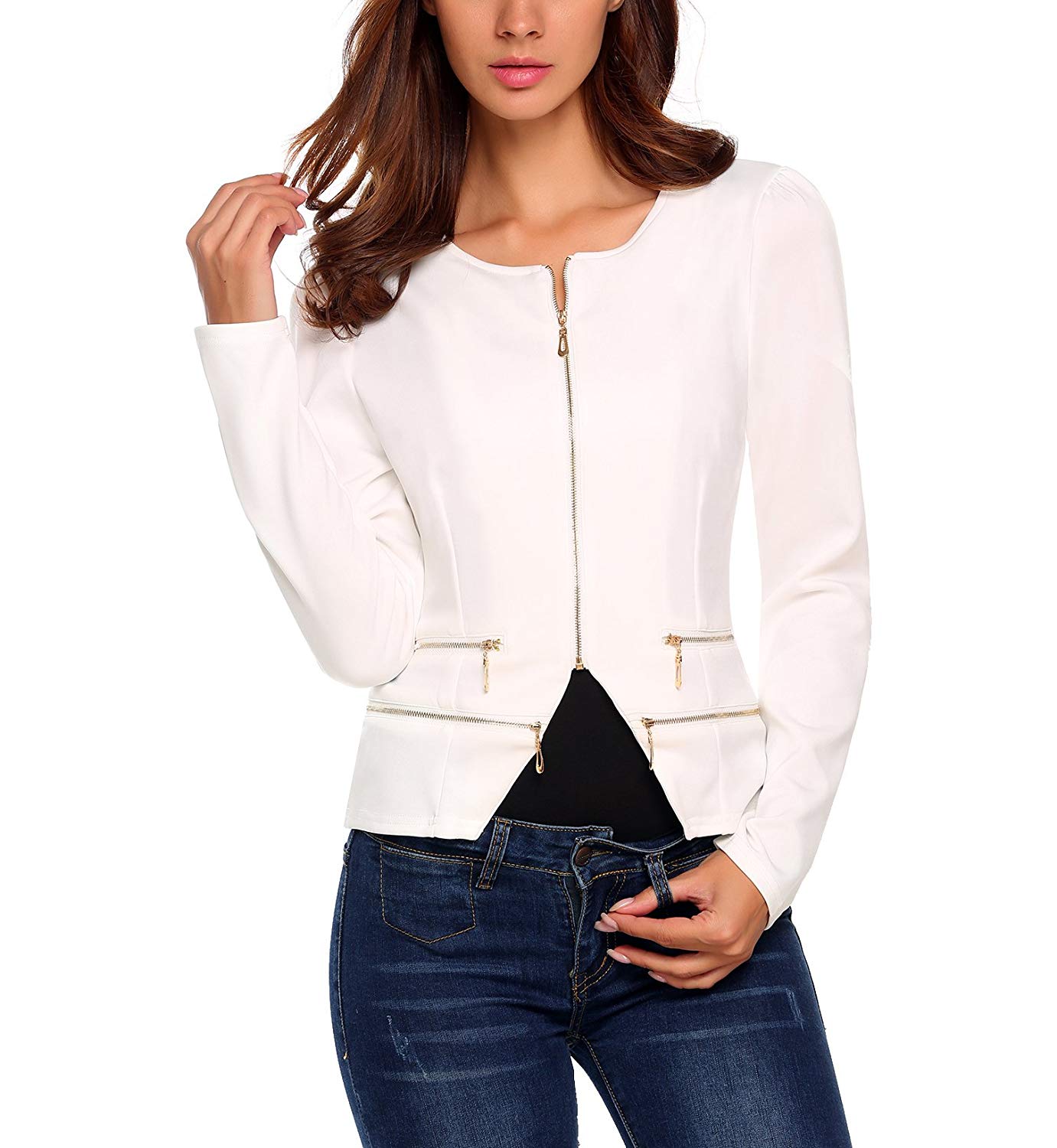 short white jacket womens