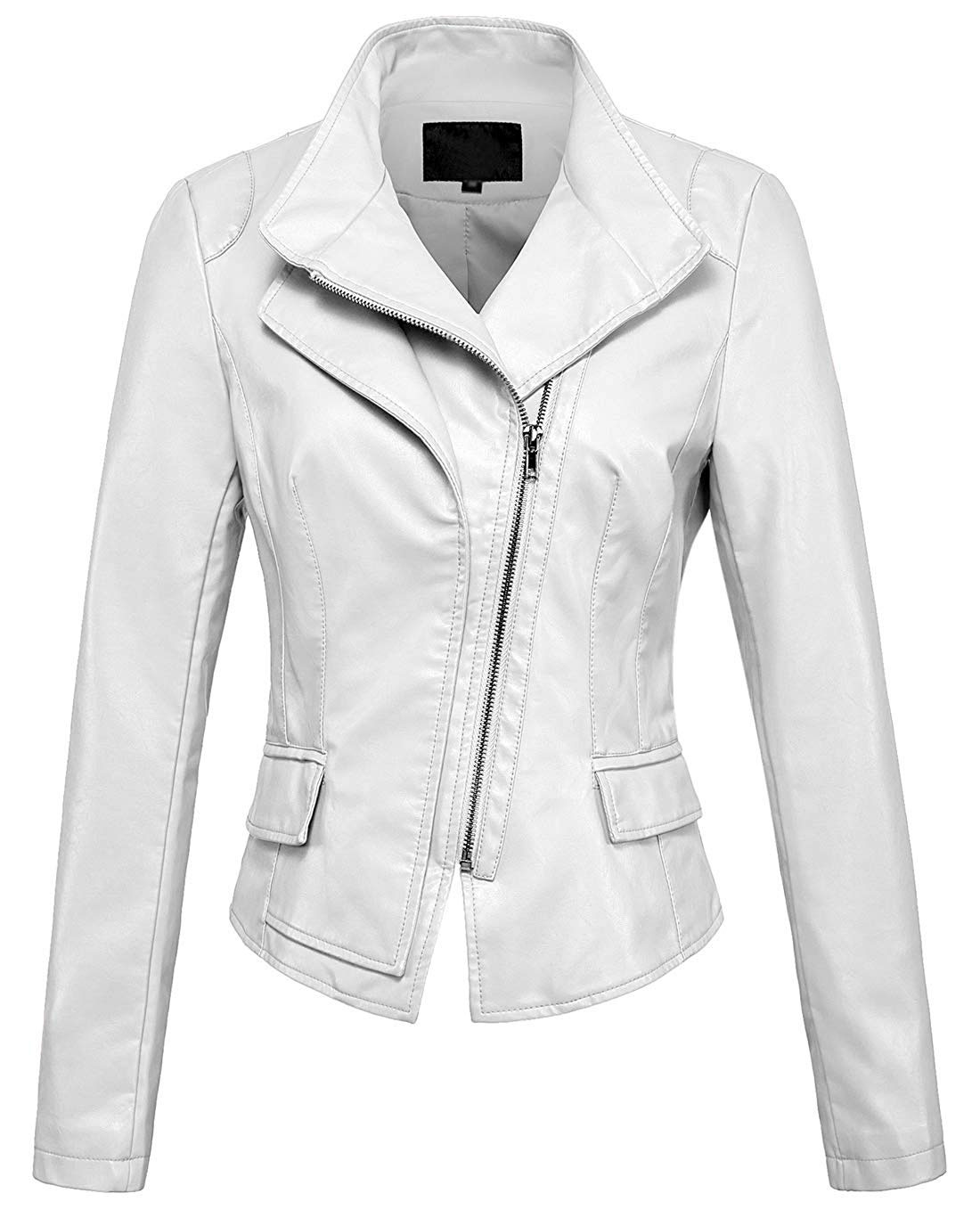 white biker jacket womens