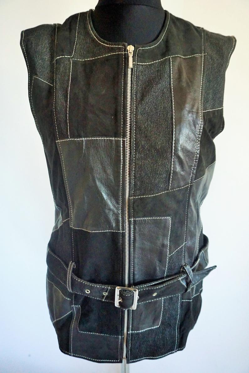 Women's Vintage Genuine Leather Vest - Jackets Maker