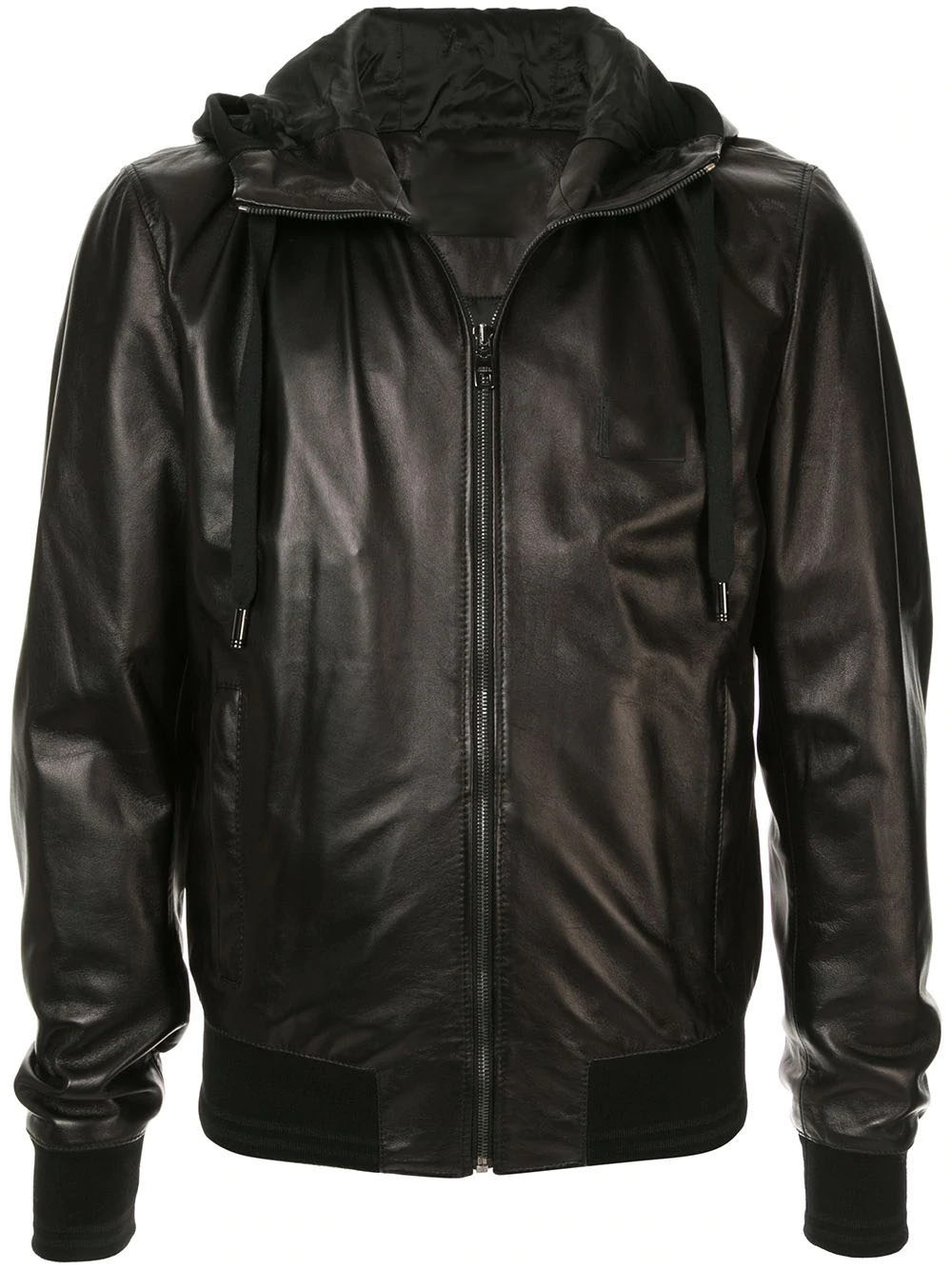 leather hooded jackets mens amazon