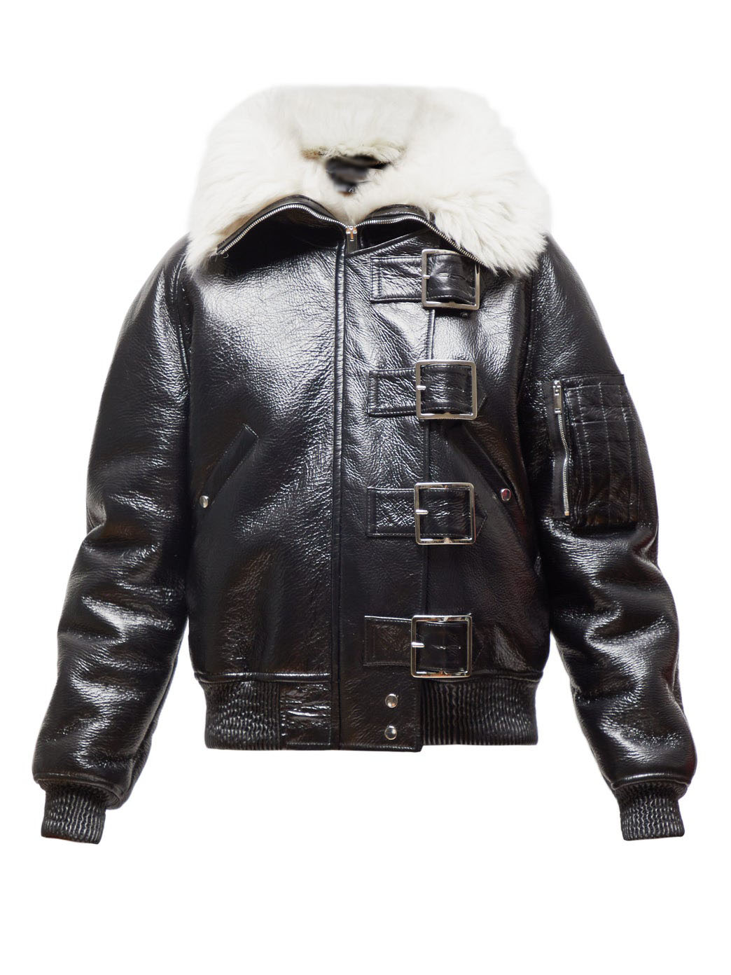 aviator shearling jacket women's