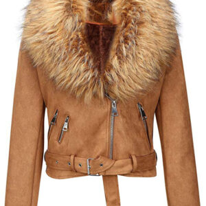 faux fur short jacket womens