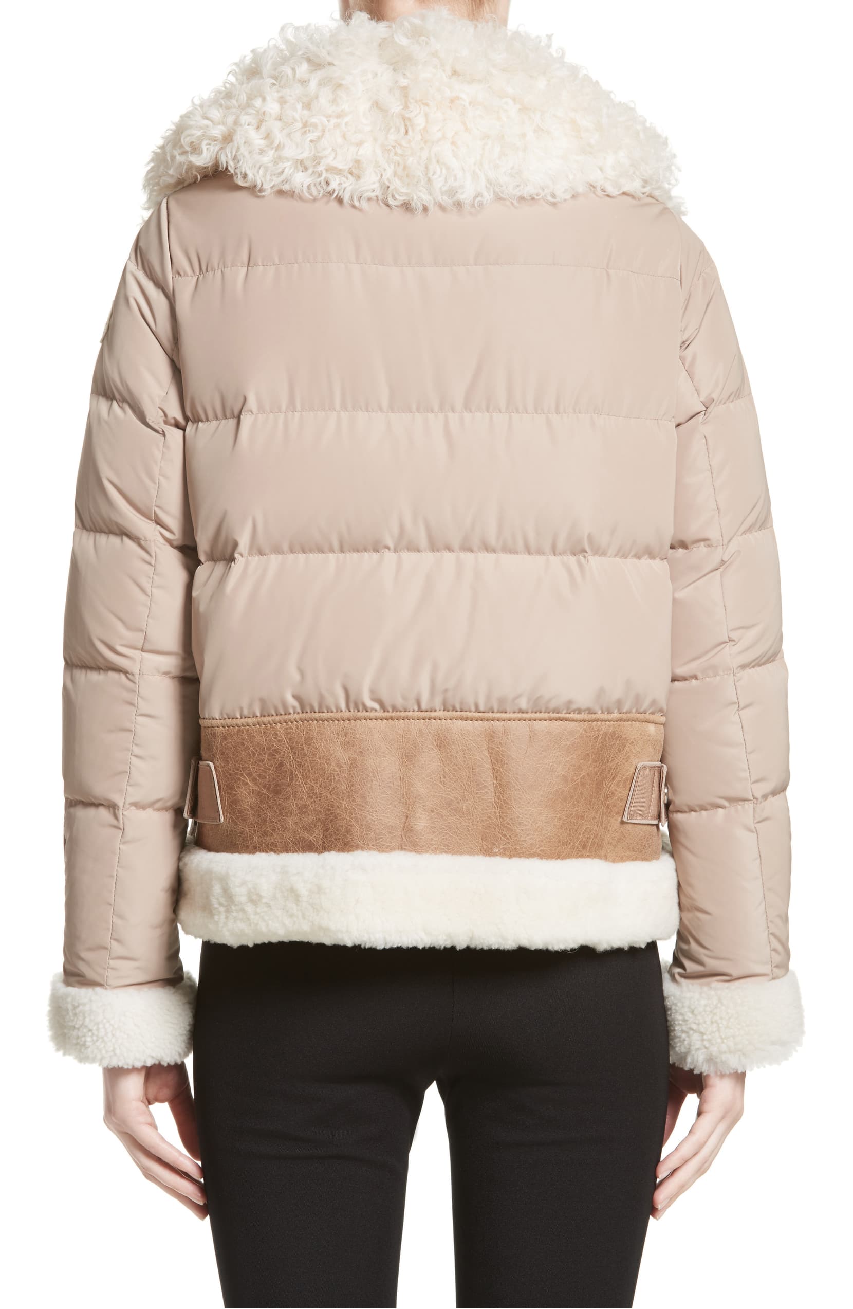brown down puffer jacket