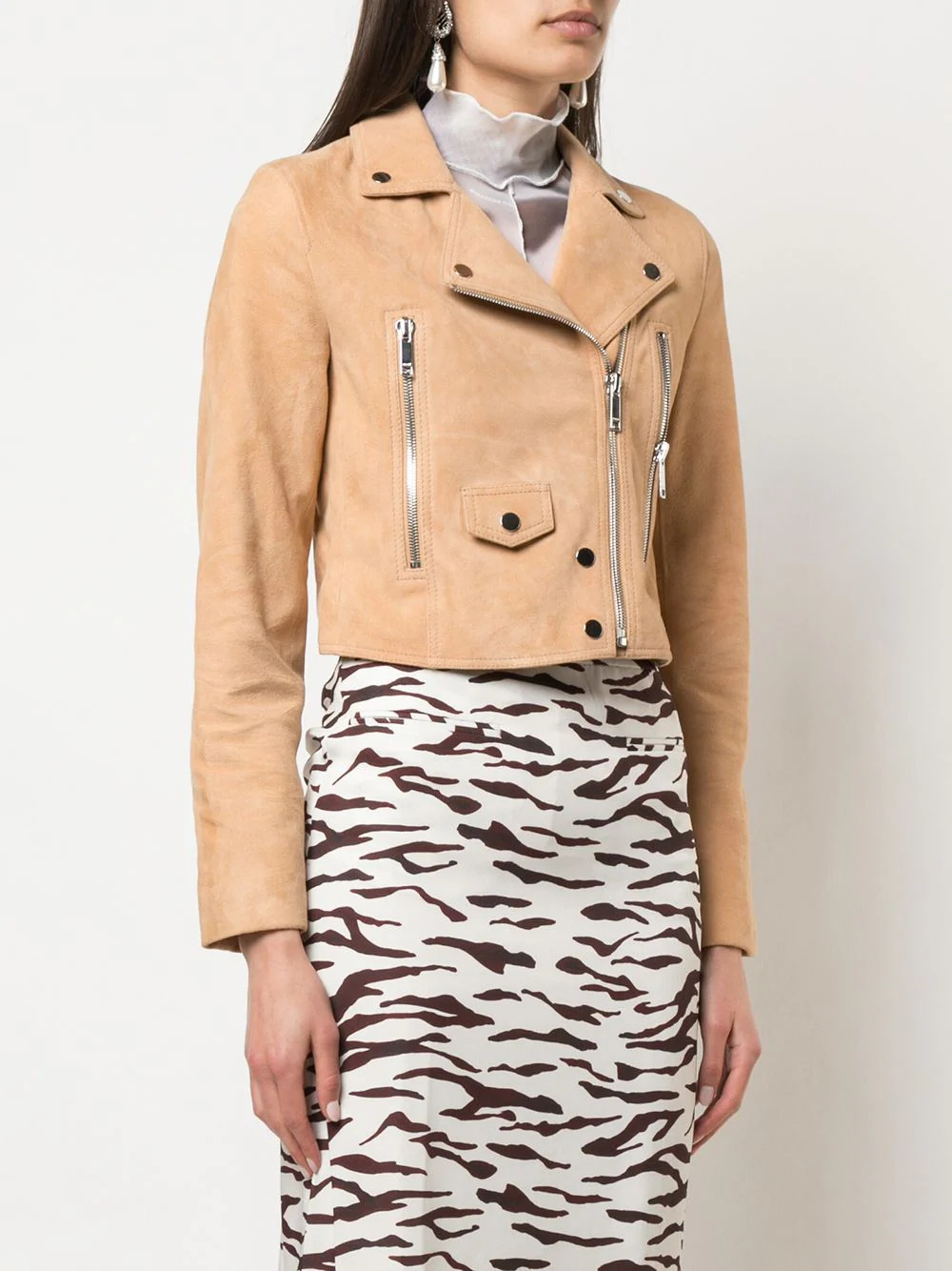 Cropped Yellow Leather Jacket Pictures