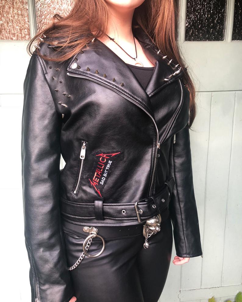 Iro Studded Leather Jacket Pictures