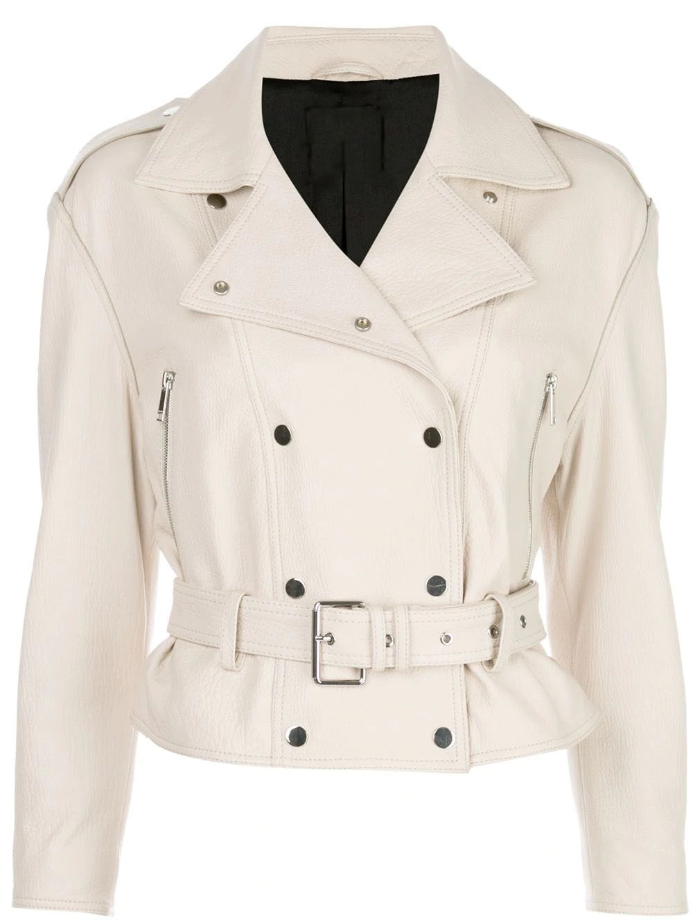 white belted jacket