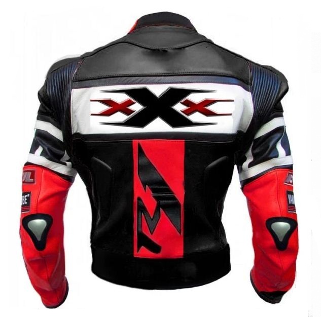 Yamaha R1 Red/black Motorcycle Leather Racing Jacket ...